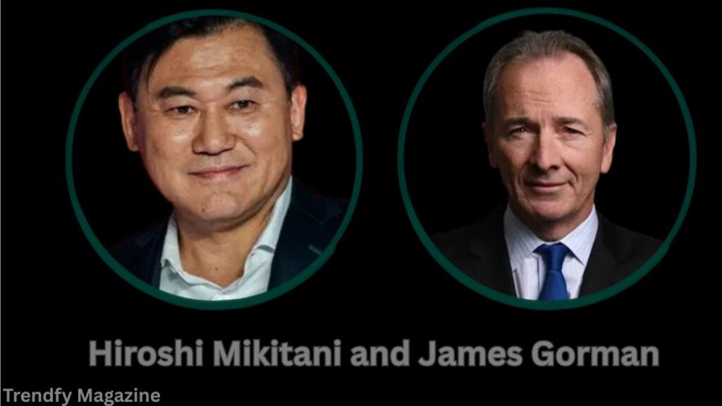 Hiroshi Mikitani and James Gorman